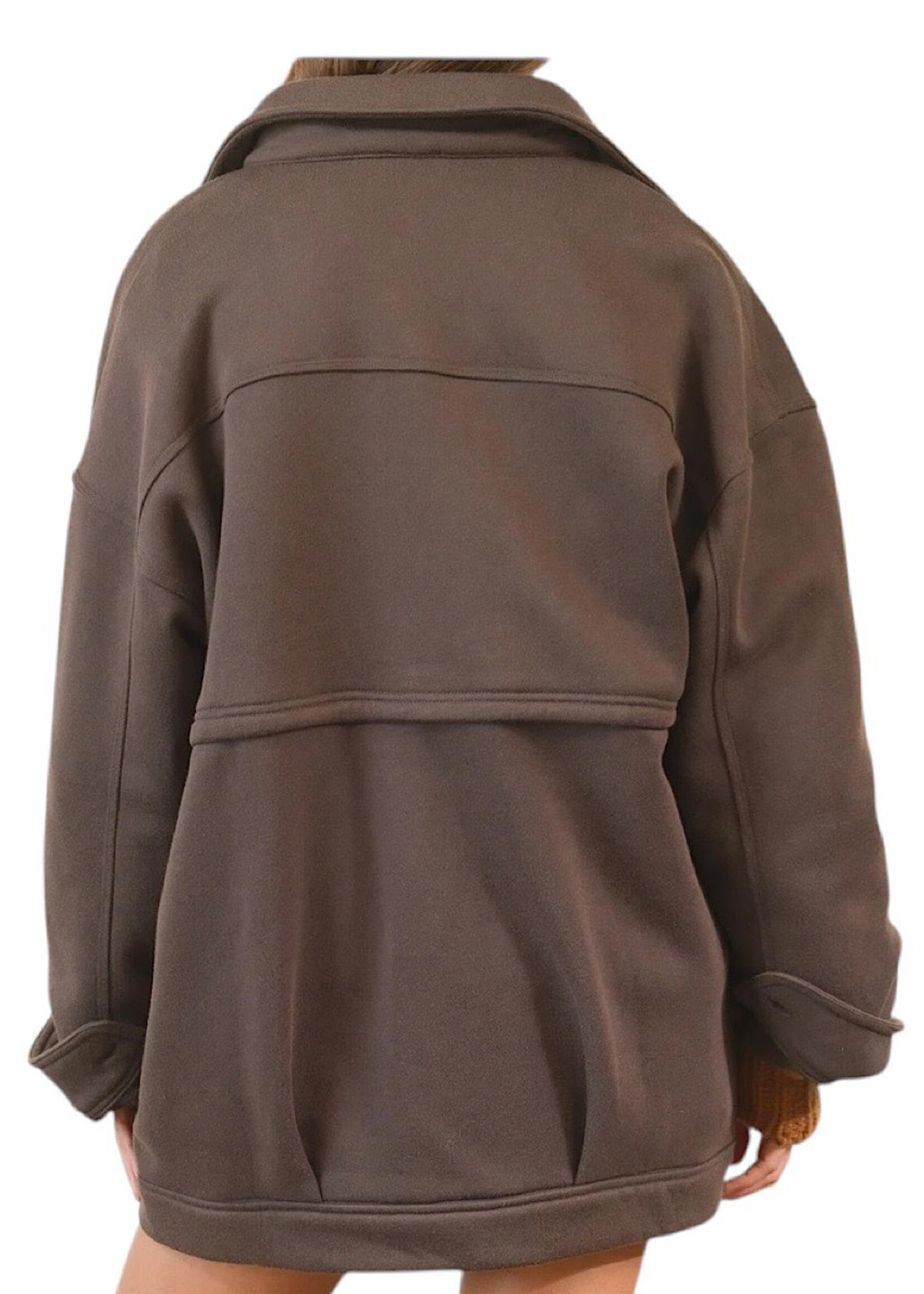 Fleece French Terry Charcoal Jacket