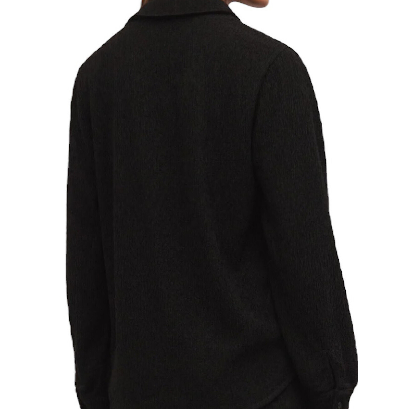 Z Supply Z Supply Lyrical Crinkle Knit Shirt Black