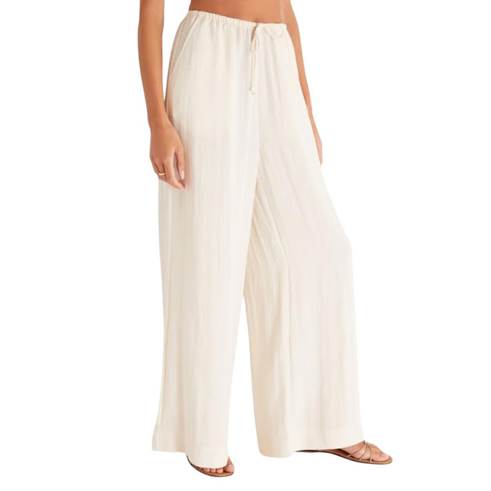 Z Supply Z Supply Seashore Beach Pant Adobe White