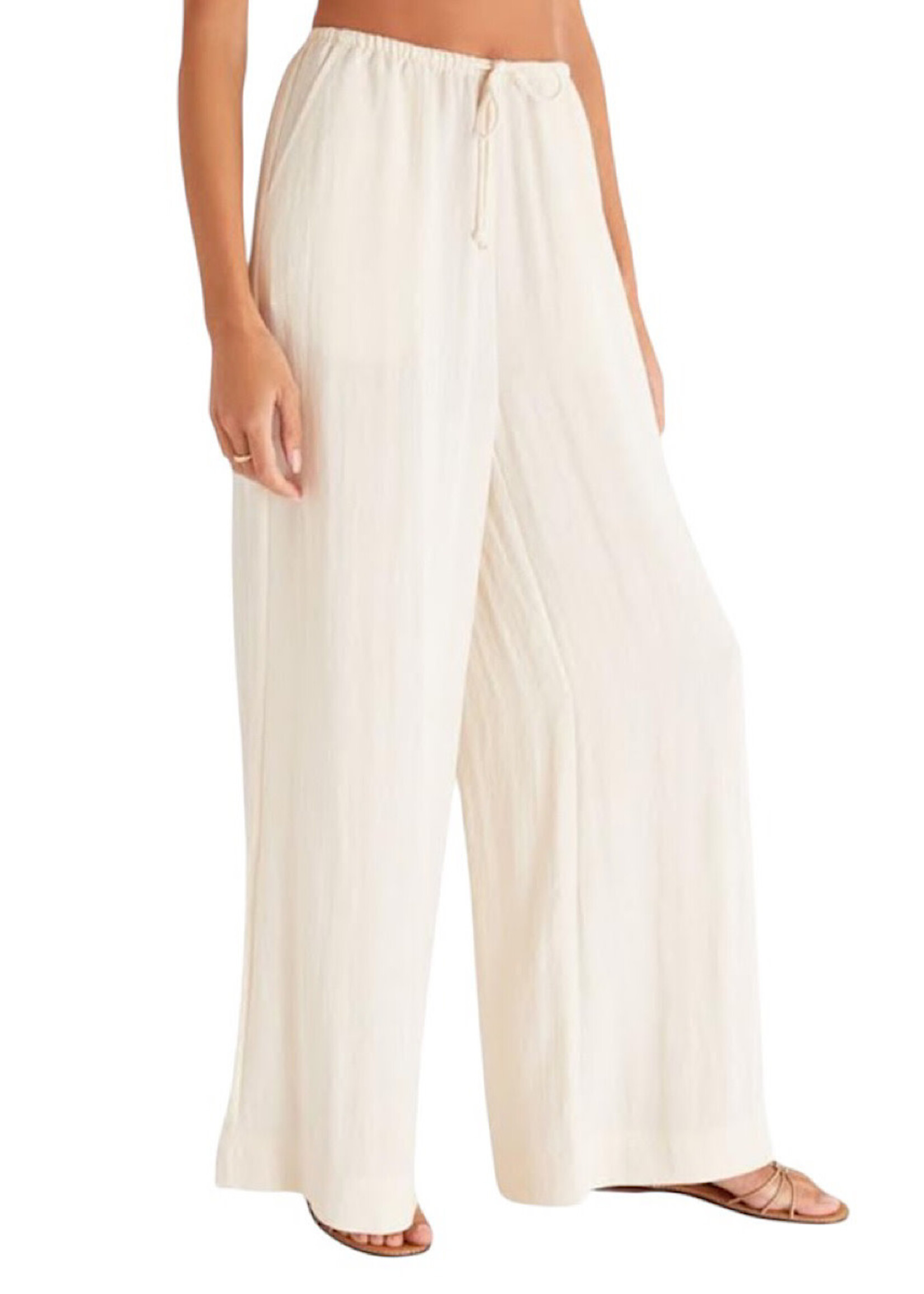 Z Supply Z Supply Seashore Beach Pant Adobe White