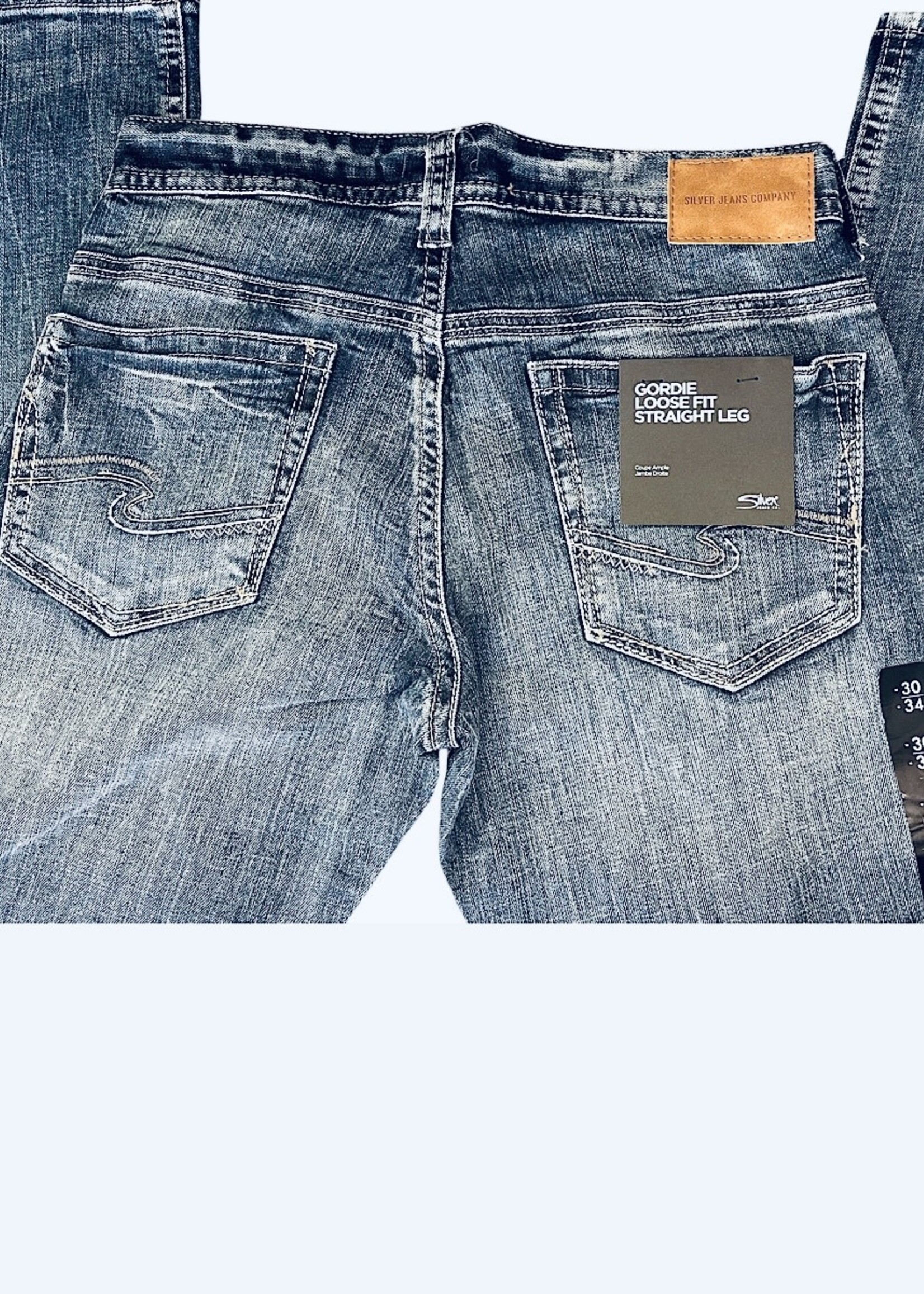 Men's Silver Gordie Loose  Fit Straight Leg Jean