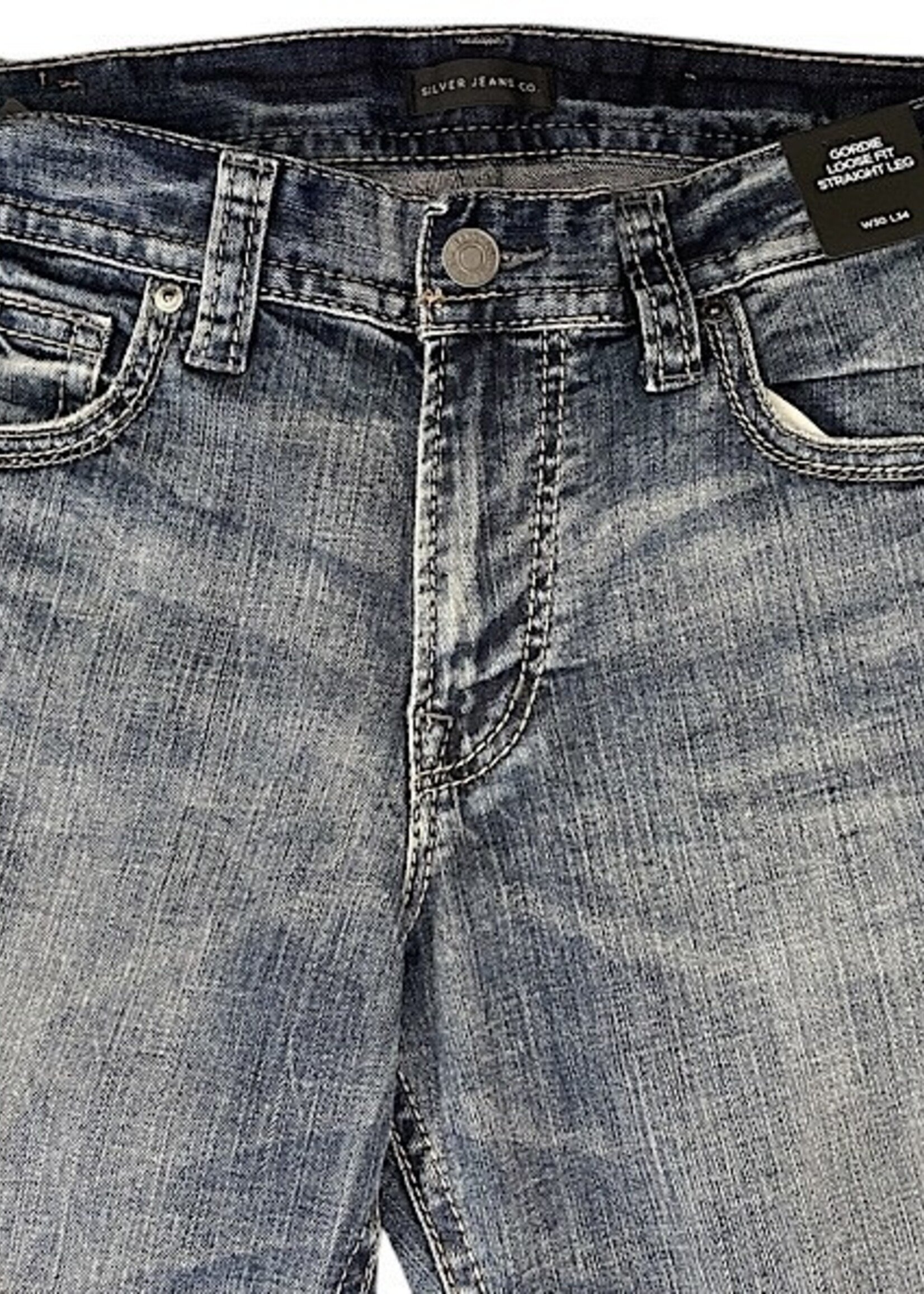 Men's Silver Gordie Loose  Fit Straight Leg Jean