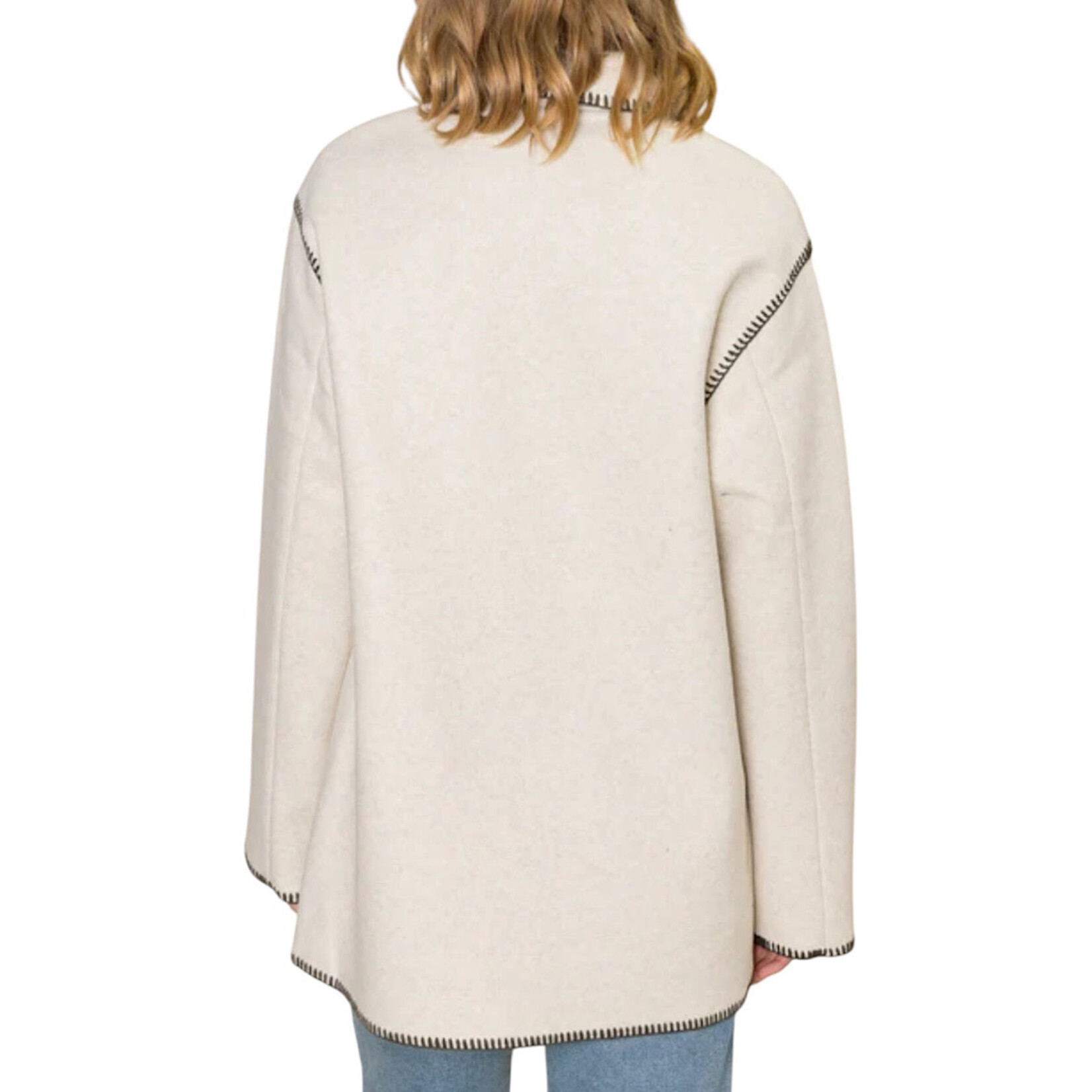 Z Supply Z Supply Olivia Whipstitch Jacket Oatmeal Heather