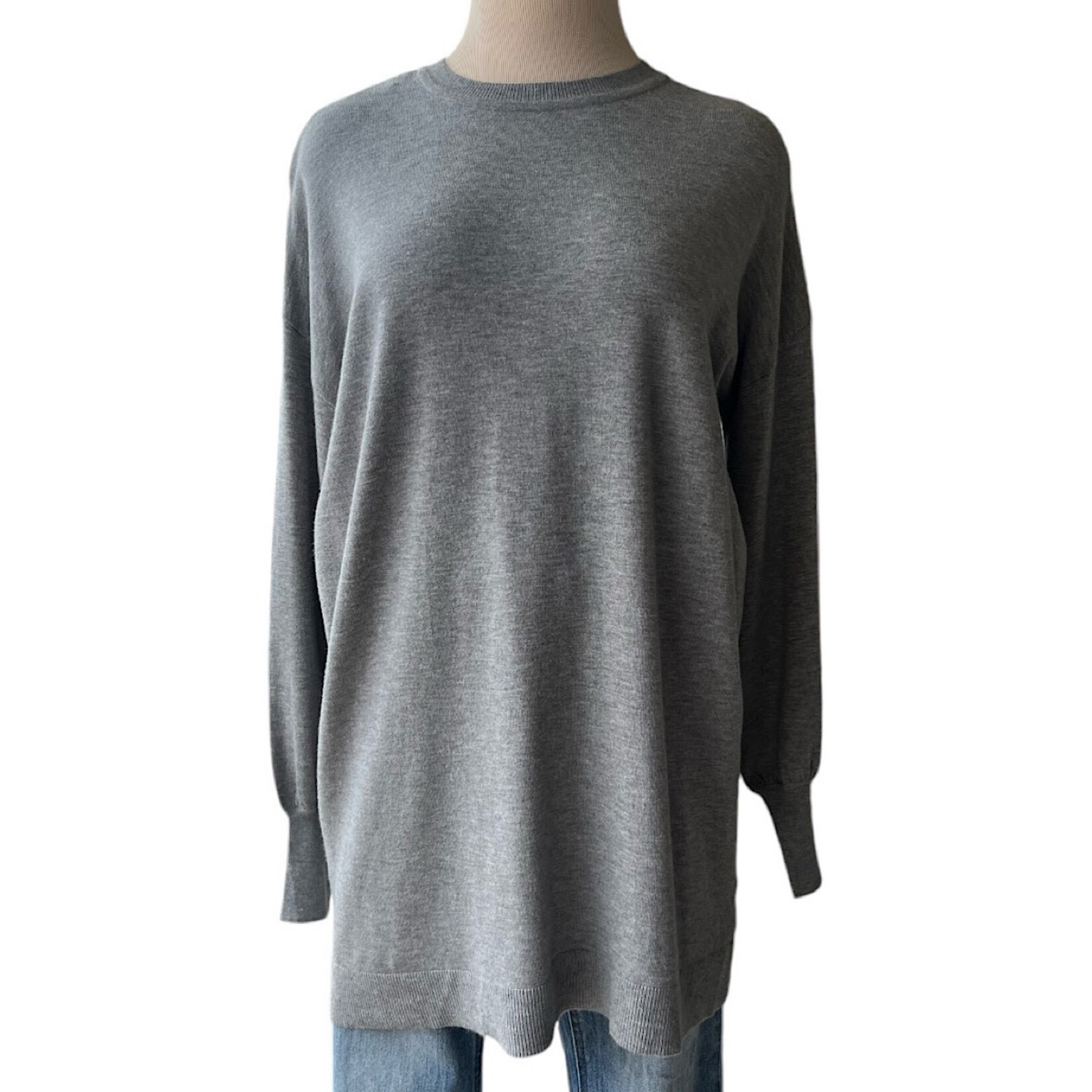 Balloon Sleeve Tunic Sweater