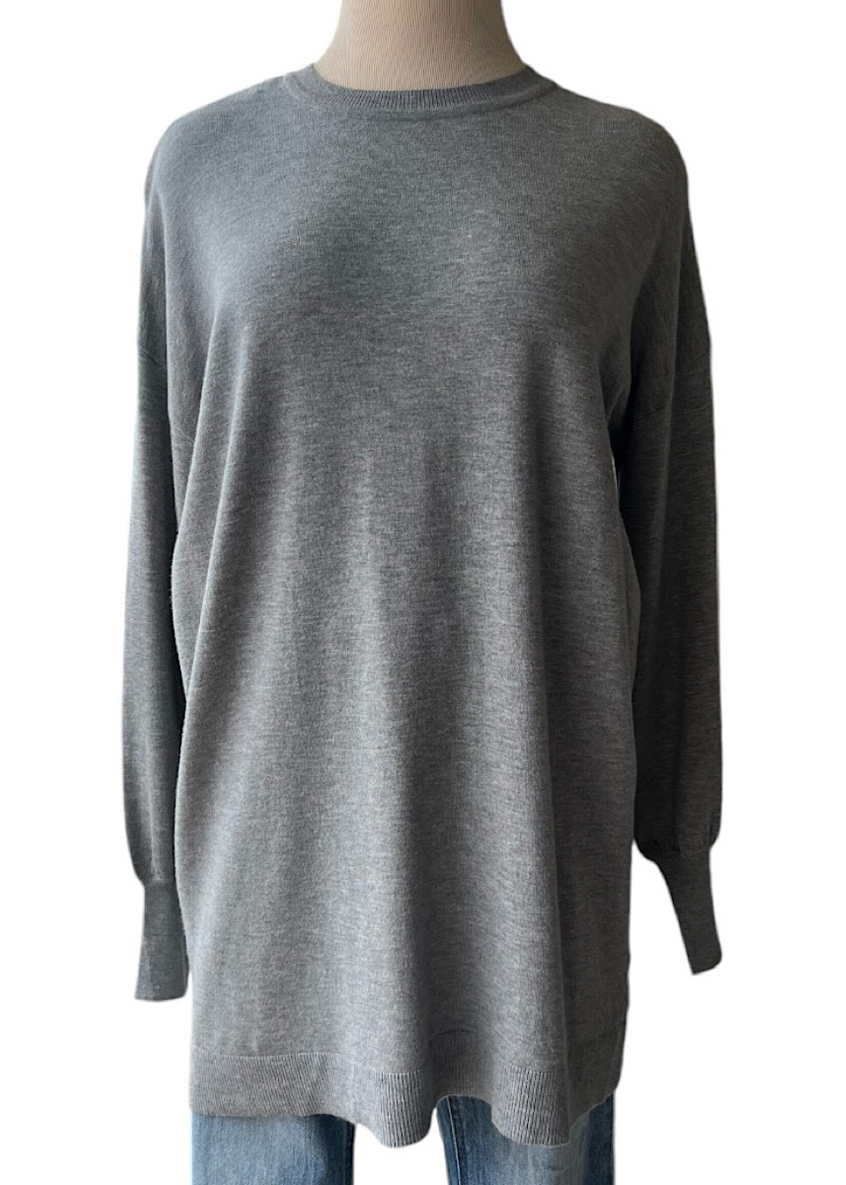 Balloon Sleeve Tunic Sweater