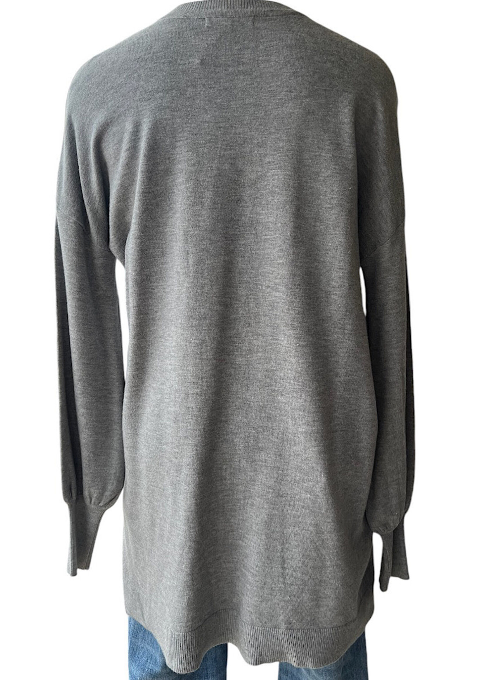 Balloon Sleeve Tunic Sweater