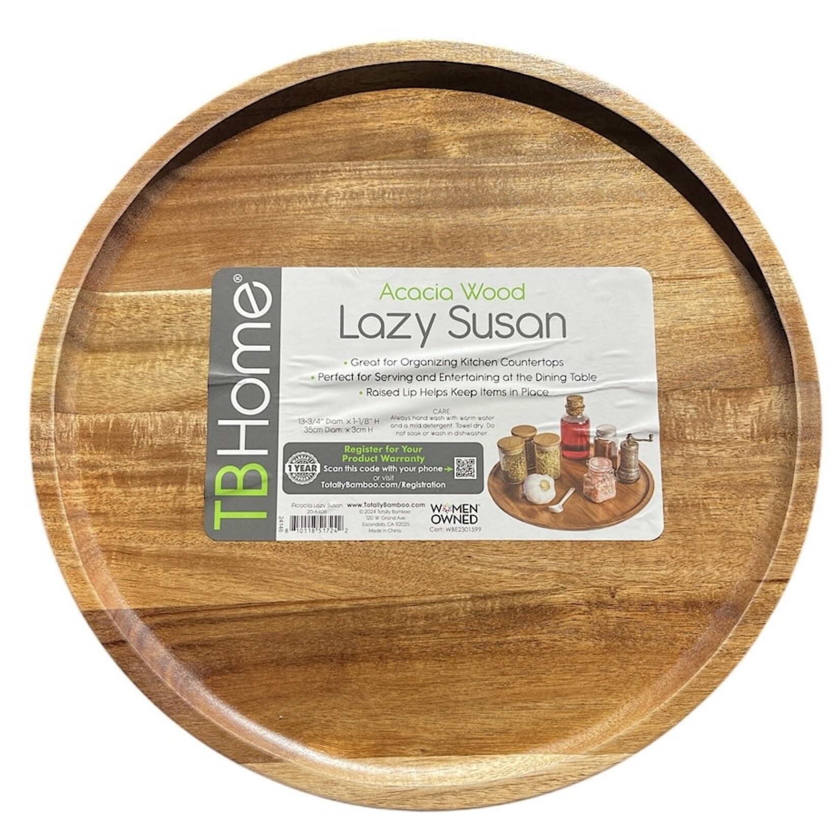 Acacia Wood Lazy Susan Turntable