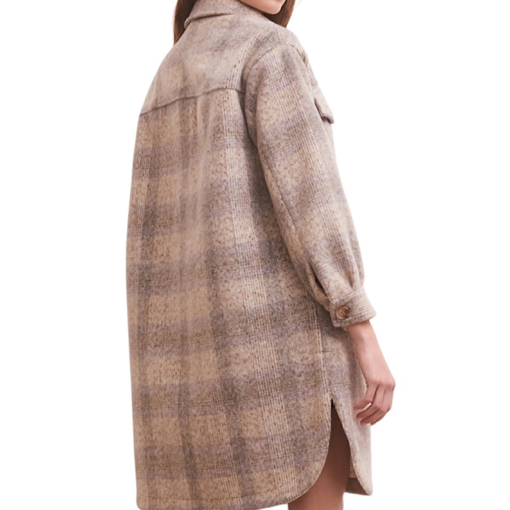 Z Supply Z Supply Sonoma Plaid Jacket Orchid Rain