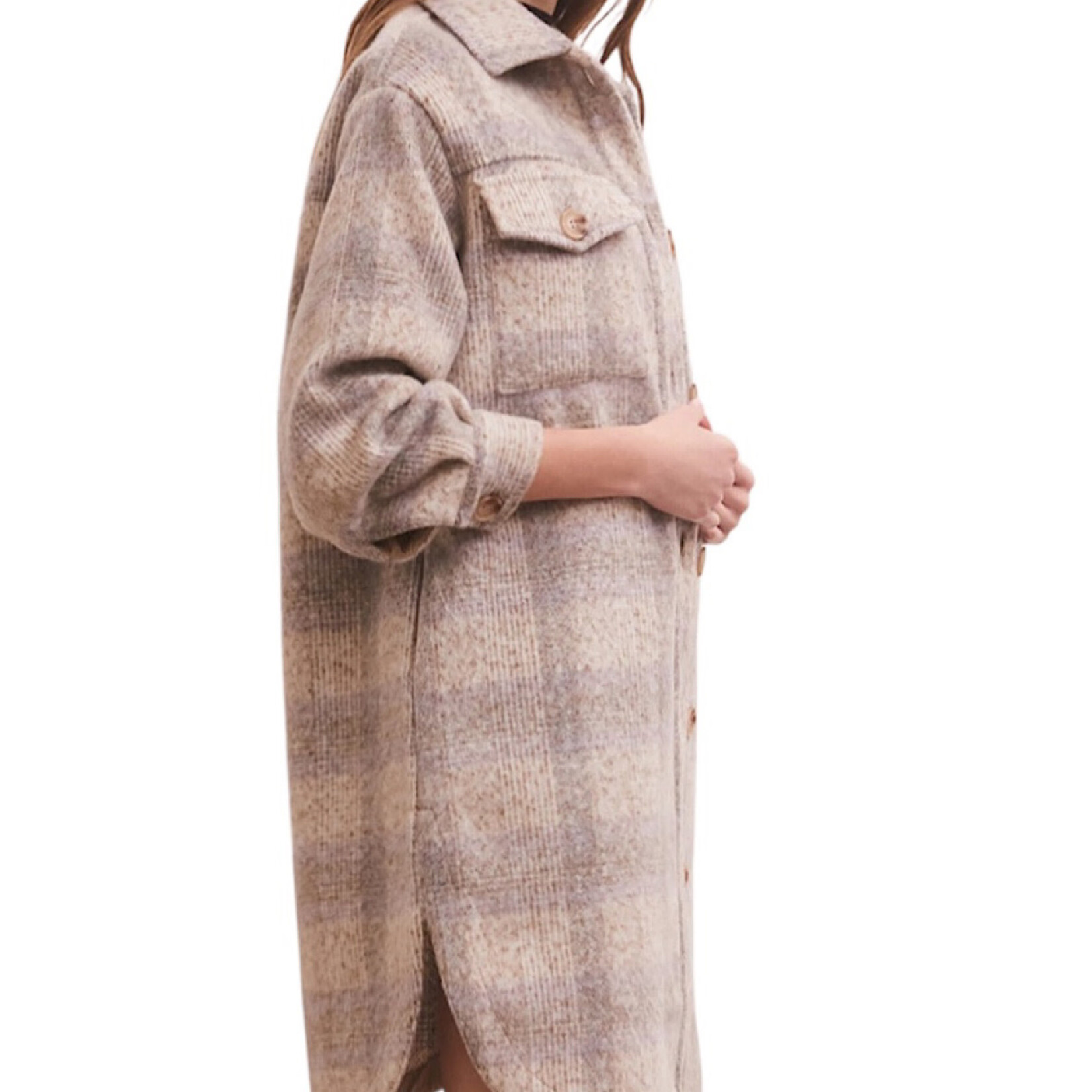 Z Supply Z Supply Sonoma Plaid Jacket Orchid Rain