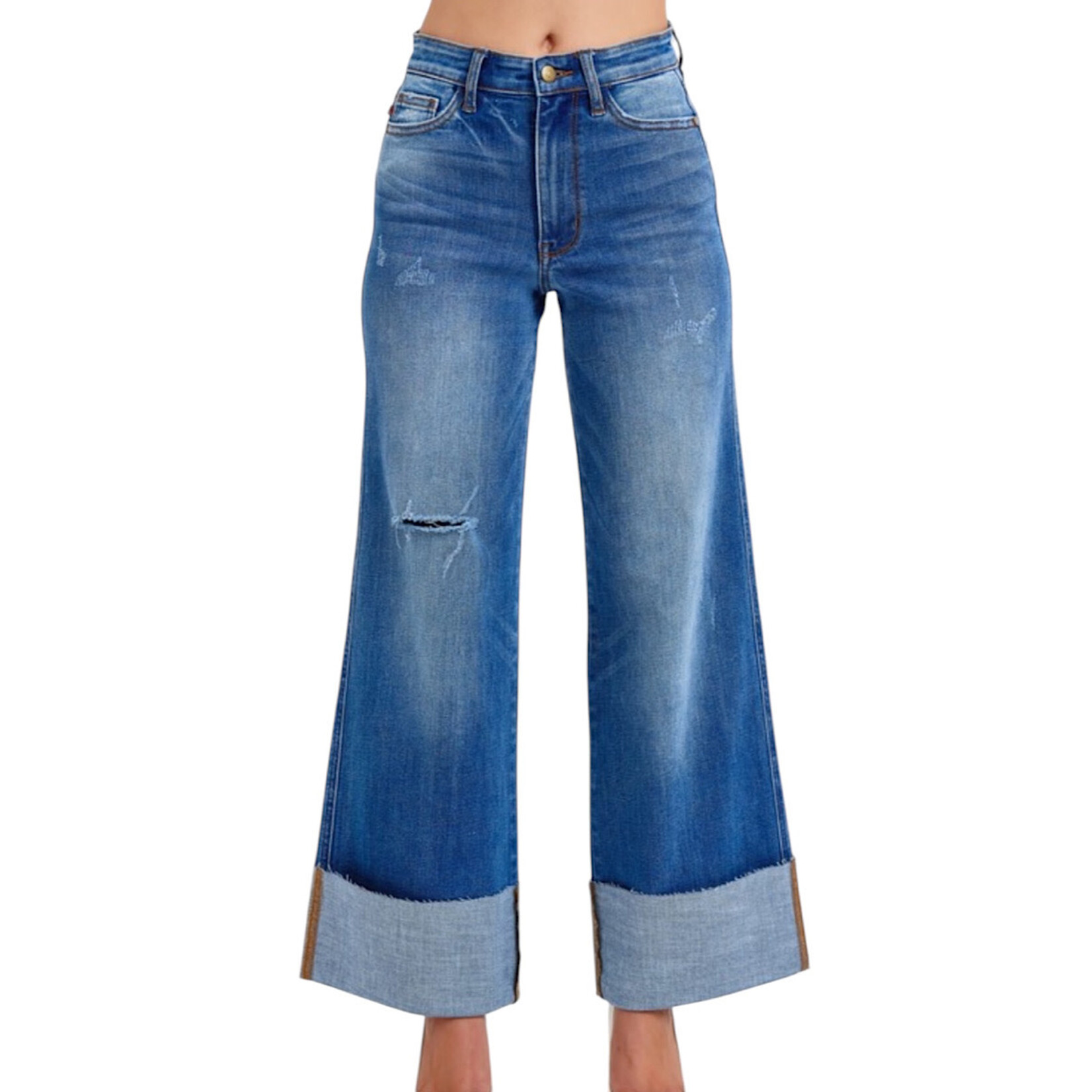 Judy Blue JB82636 HW Retro Wide Leg with Cuff