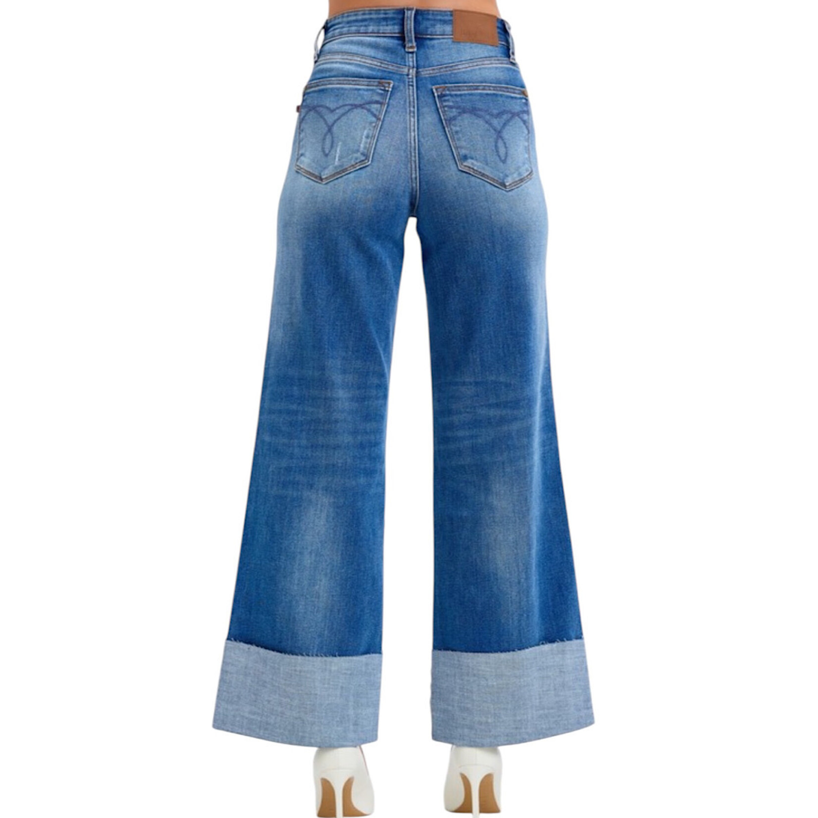 Judy Blue JB82636 HW Retro Wide Leg with Cuff