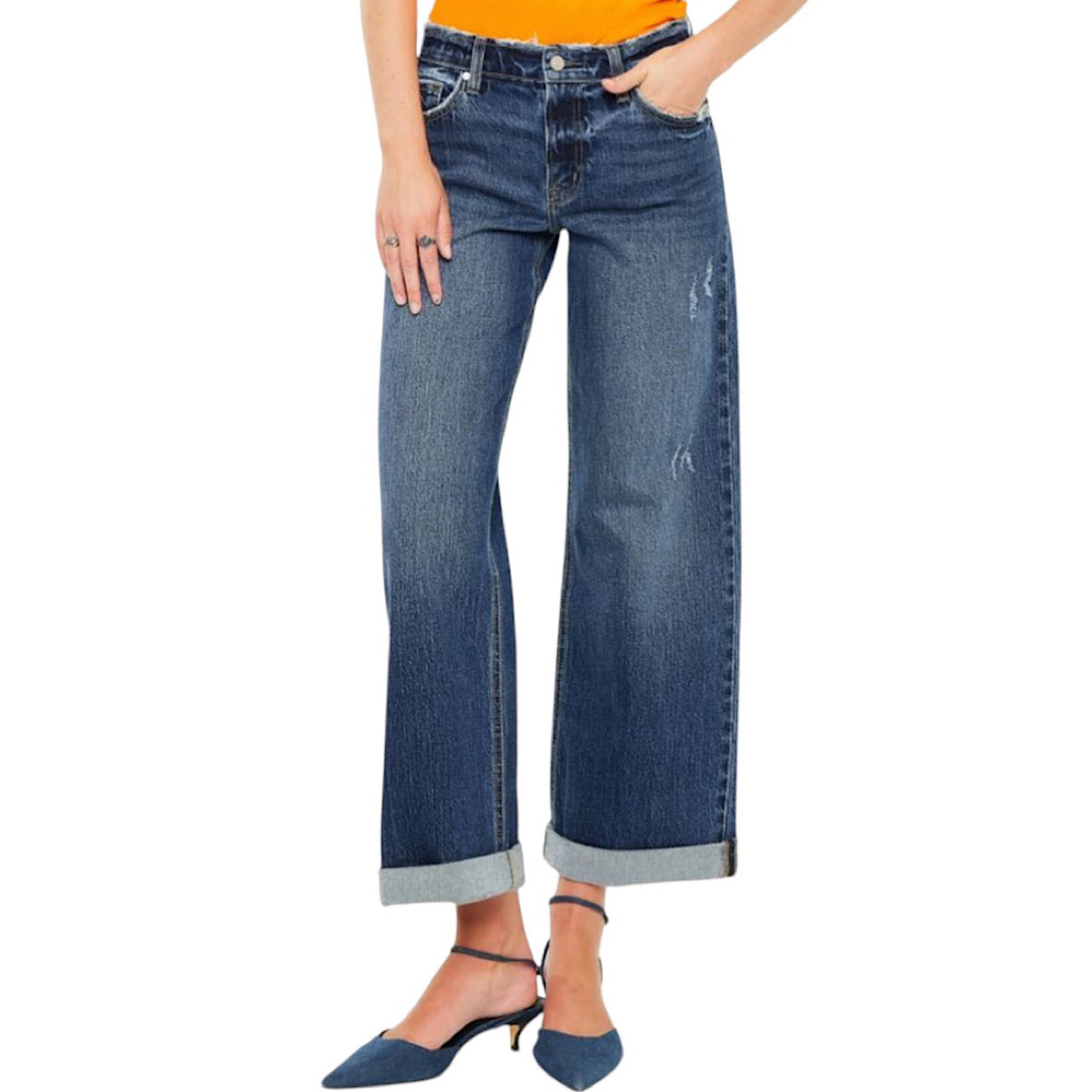 KC2586D High Rise Wide Leg