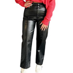 Black PU Pants