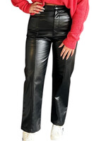 Black PU Pants