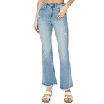 Risen RDP1277CH H/R Light Ankle Bootcut Frayed Hem