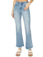 Risen RDP1277CH H/R Light Ankle Bootcut Frayed Hem