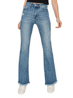 Risen RDP1277CH H/R Medium Ankle Bootcut Frayed Hem