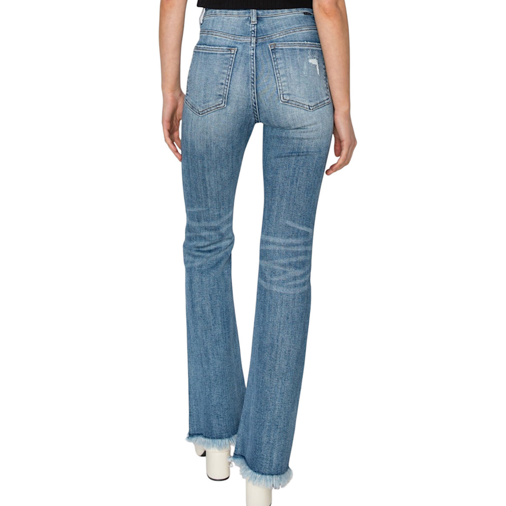 Risen RDP1277CH H/R Medium Ankle Bootcut Frayed Hem