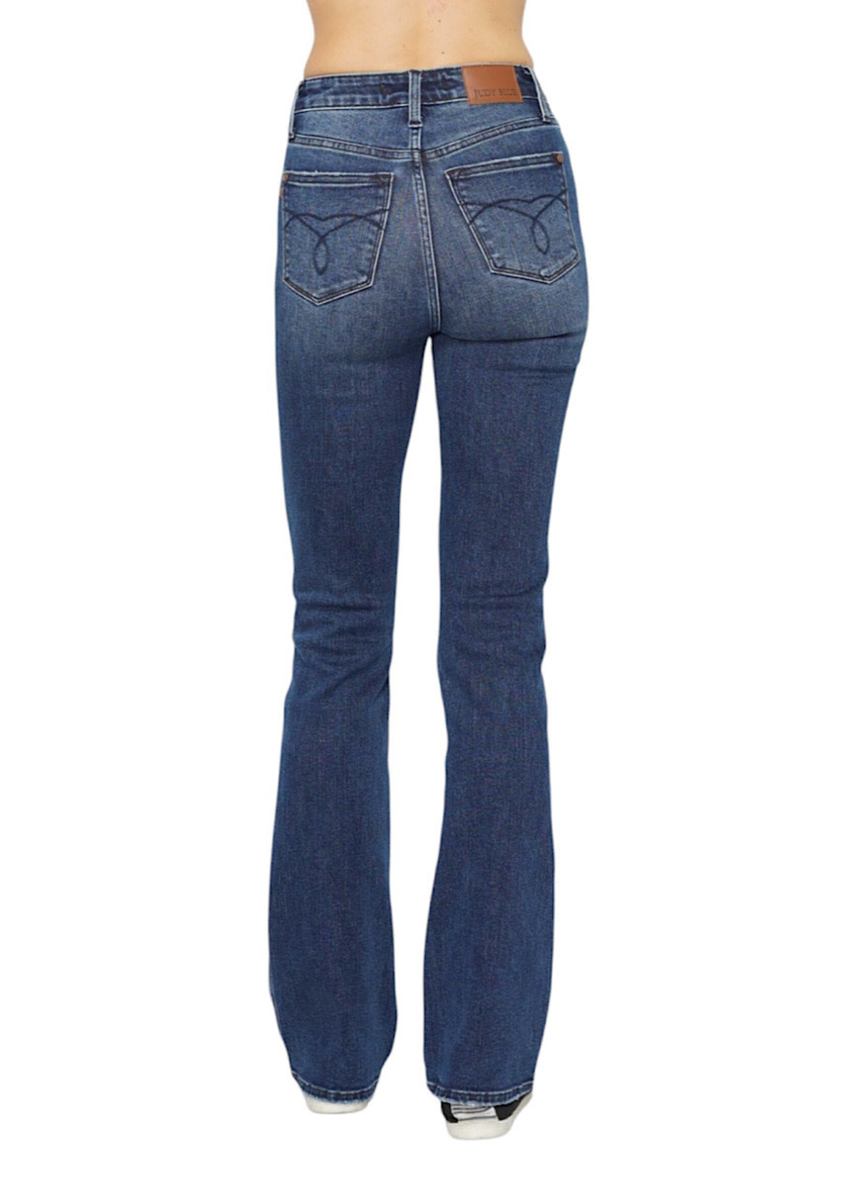 Judy Blue JB88786 H/W Tummy Control Bootcut Detail Back Pkt DK S