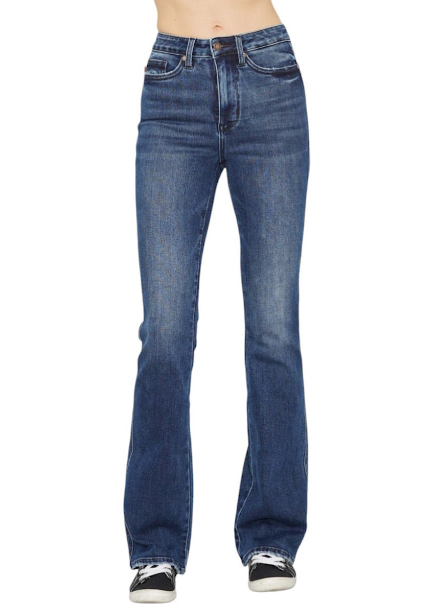 Judy Blue JB88786 H/W Tummy Control Bootcut Detail Back Pkt DK S