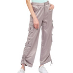Light Grey Pocket Detail Cargo Pants