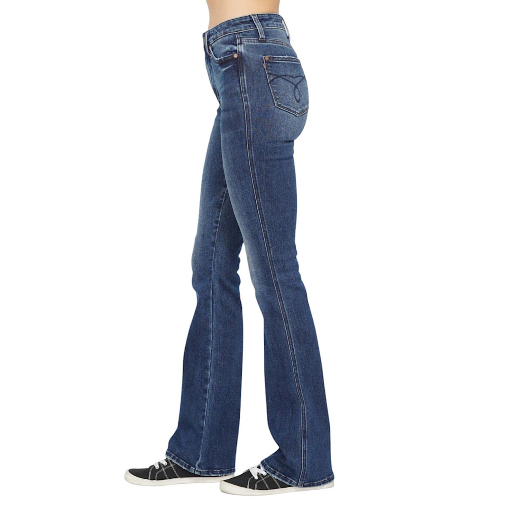 Judy Blue JB88786 H/W Tummy Control Bootcut Detail Back Pkt DK Reg