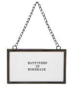 Happiness is homemade hanging frame