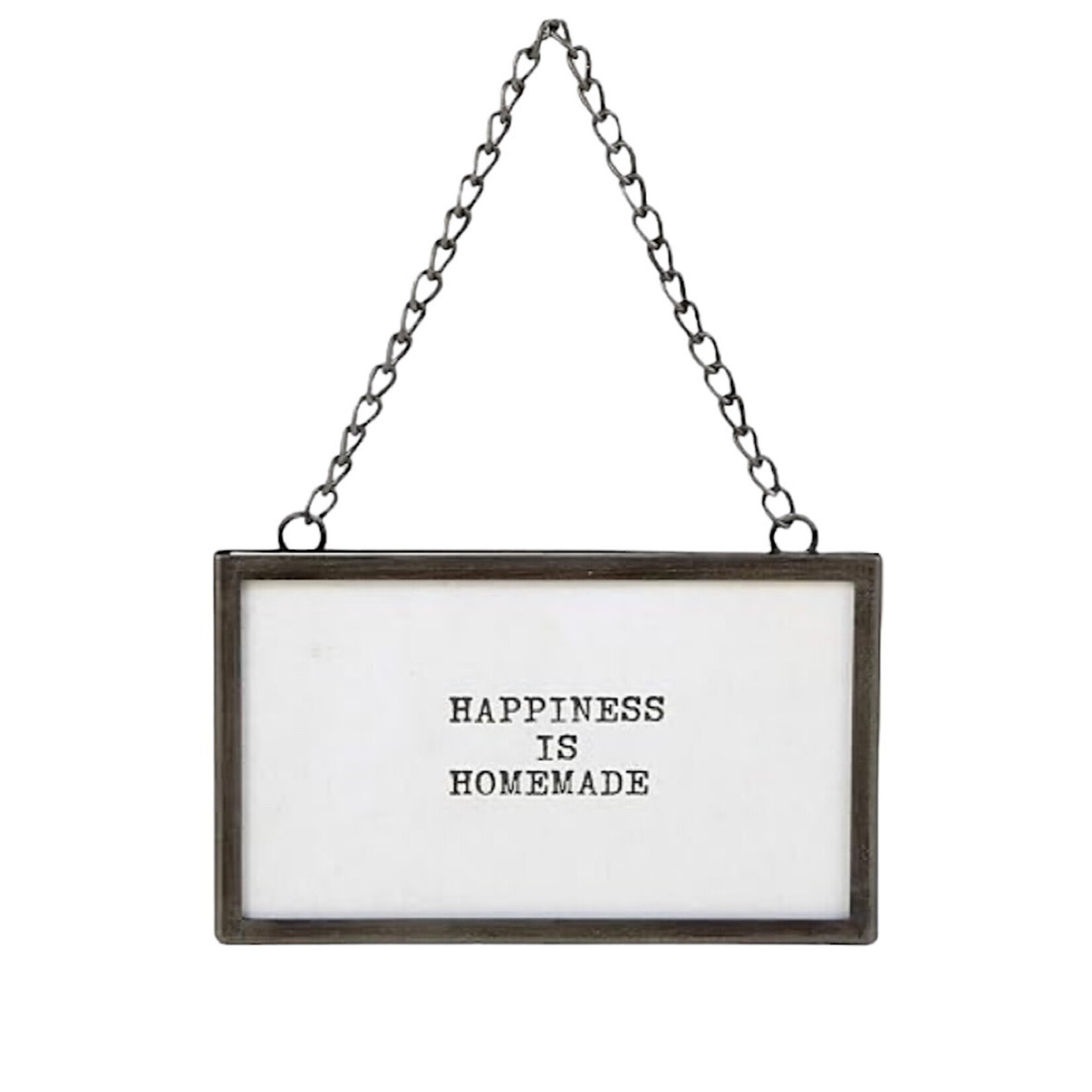 Happiness is homemade hanging frame
