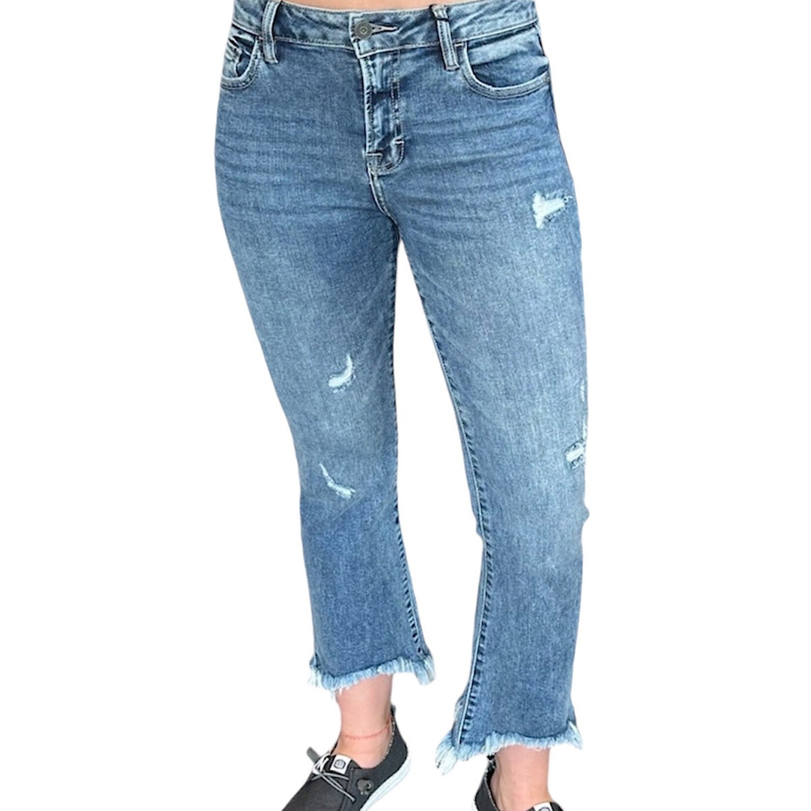 Hidden Hidden Happy Mid Rise Cropped Flare HD3775C-M