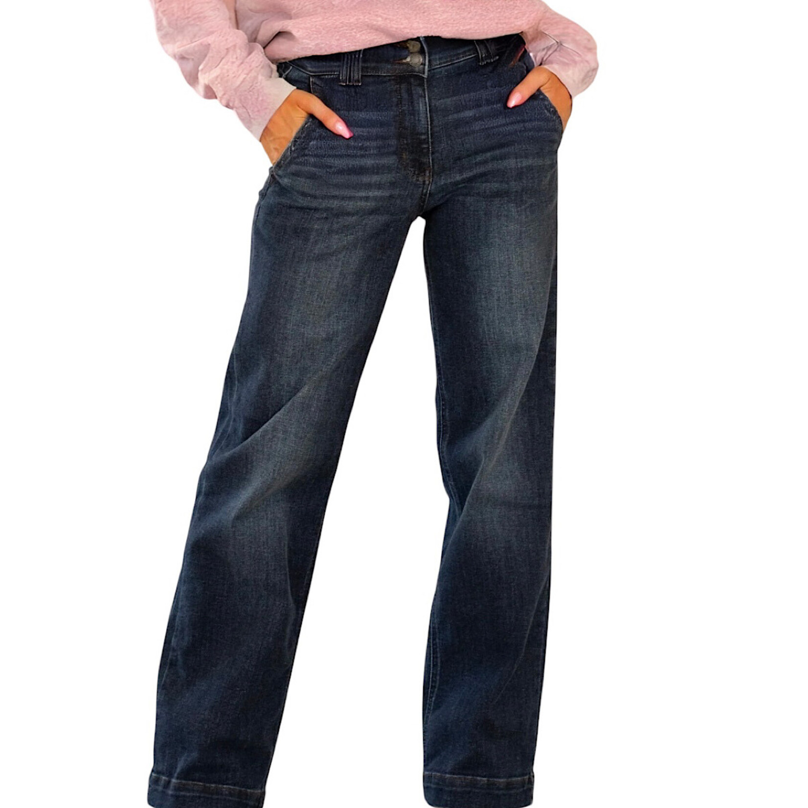 Judy Blue JB82642 High Waist Wide Leg Jean