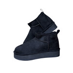 Black Shearling Lined Shortie Boot Size 9.5-RF