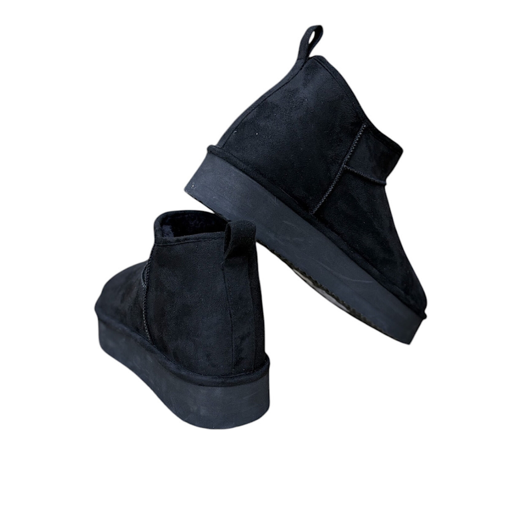 Madden Girl Black Shearling Lined Shortie Boot Size 9.5-RF