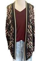 Liverpool Painted Chevron Jacquard Cardigan S