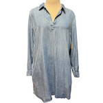 Denim Long Sleeve Dress Size Medium-RF