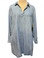 Denim Long Sleeve Dress Size Medium-RF