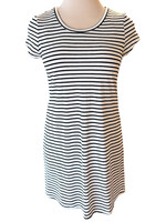 Black and White Striped Dress Size Small -RF