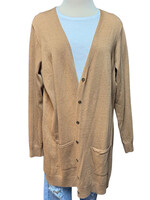Camel Button Up Cardigan Size XL-RF