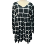KNOX ROSE Black and White Plaid Dress Size Small-RF