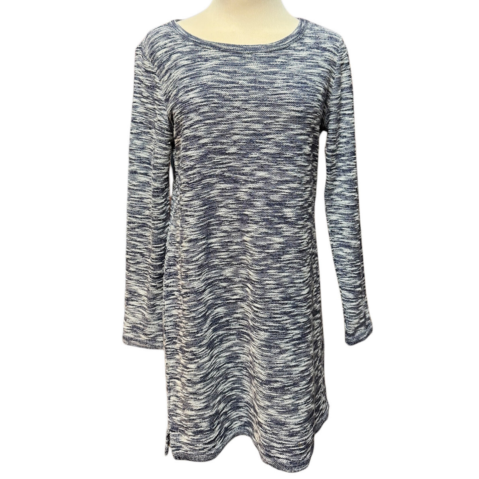 Lou & Grey Navy Long Sleeve Sweater Knit Dress Size Medium- RF