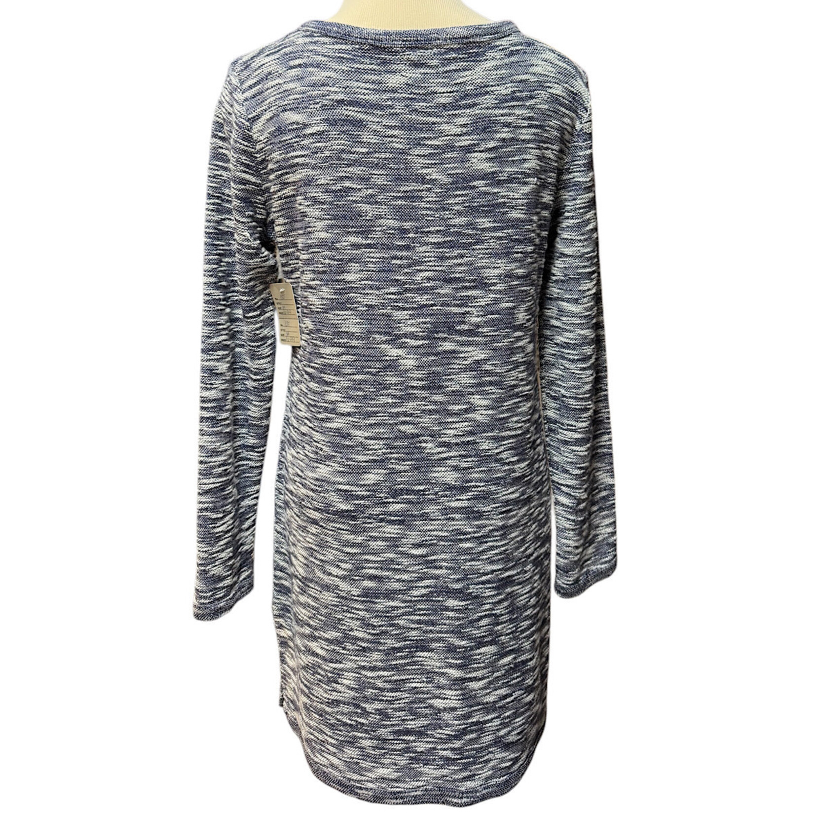 Lou & Grey Navy Long Sleeve Sweater Knit Dress Size Medium- RF