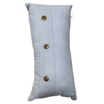 Blue Decorative Linen Pillows Rectangular
