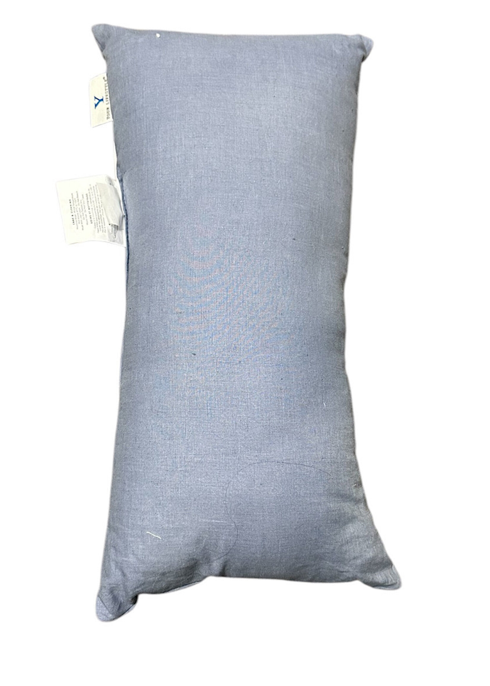 Blue Decorative Linen Pillows Rectangular