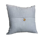 Blue Decorative Linen Pillows Square