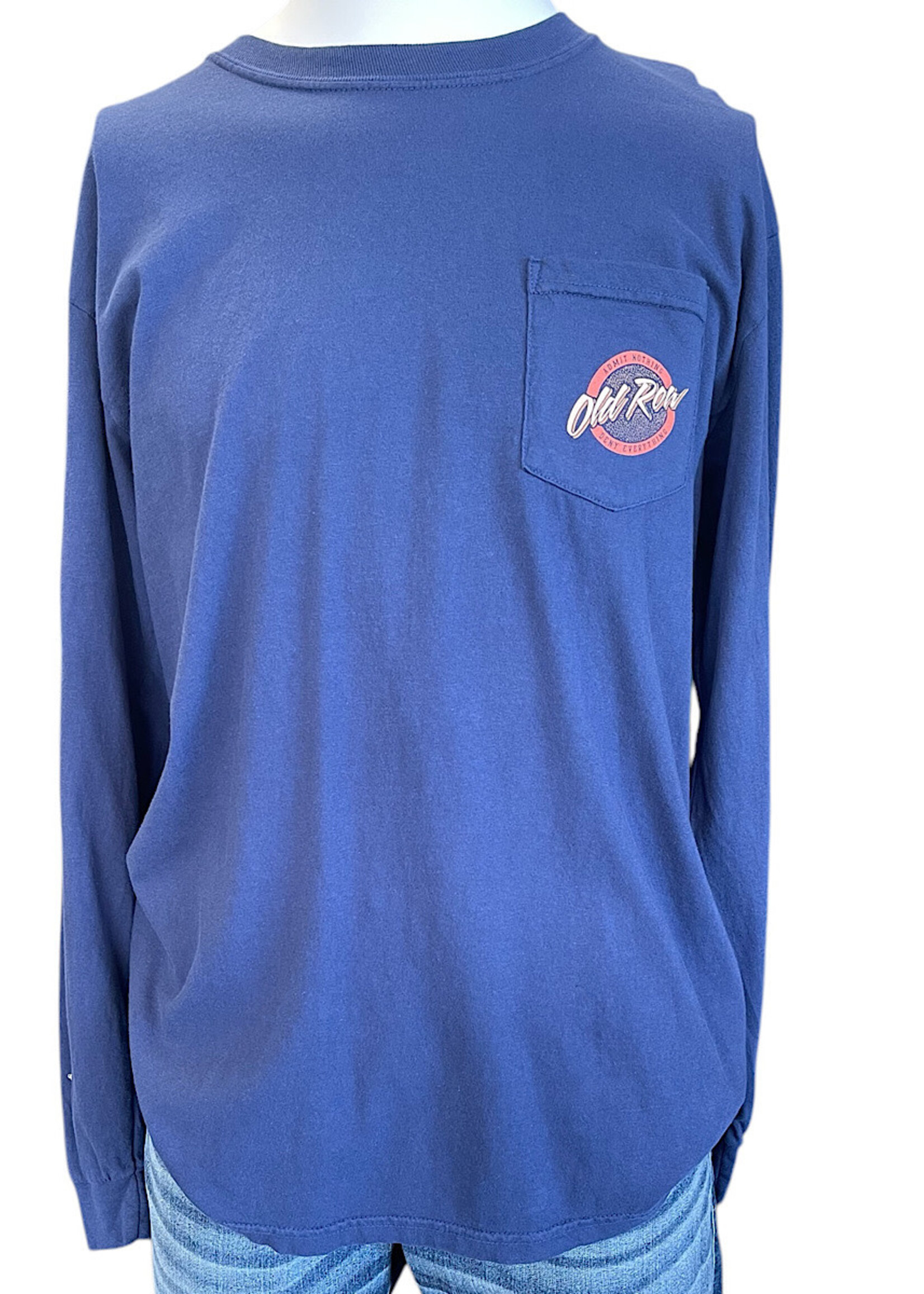Old Row Circle Logo Long Sleeve Pocket Tee