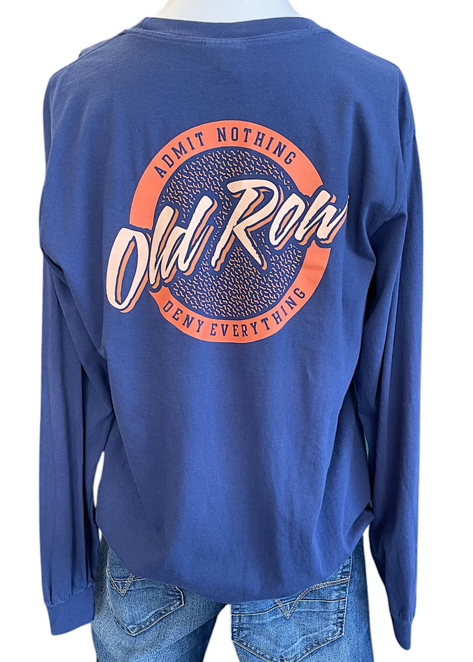 Old Row Circle Logo Long Sleeve Pocket Tee