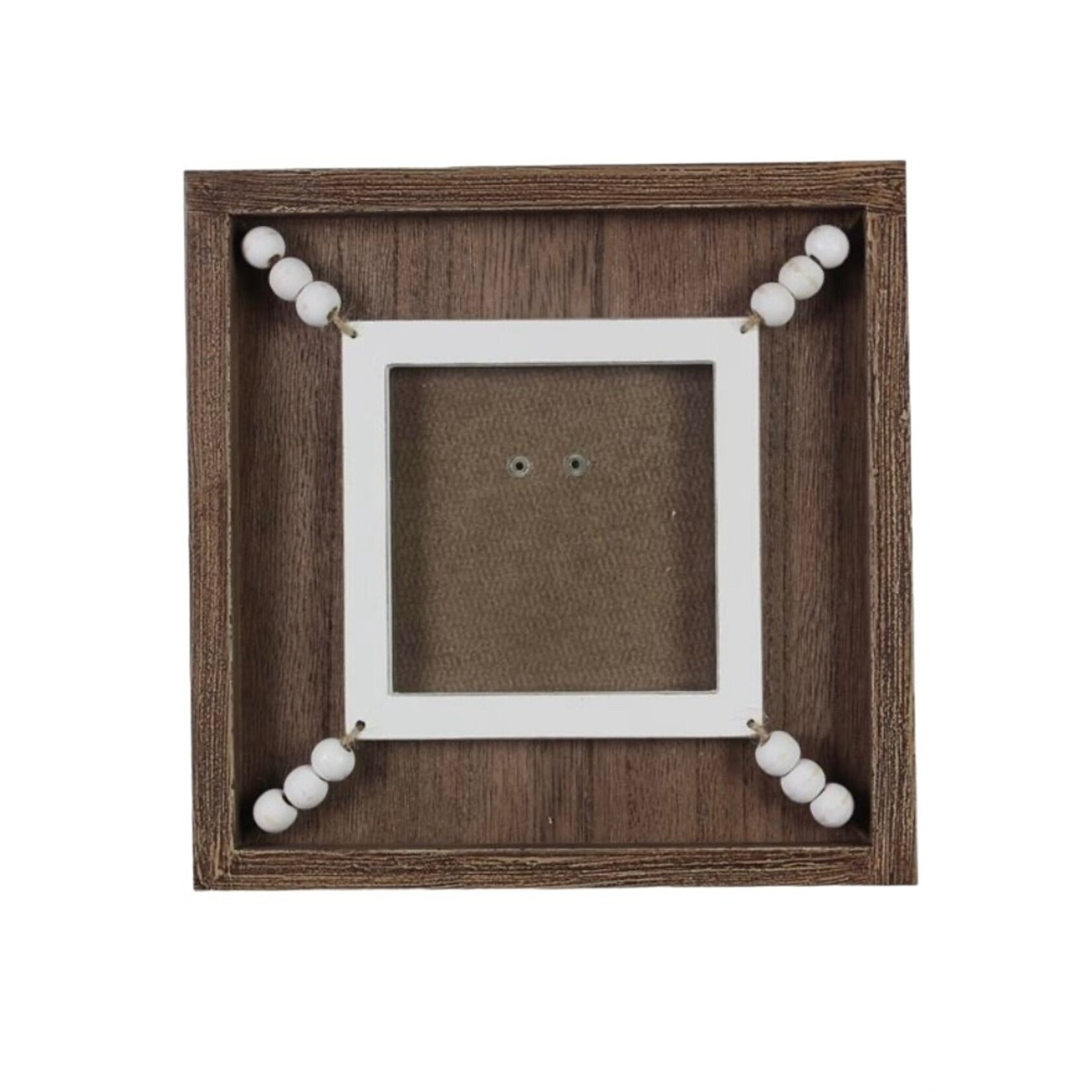 Wood 4x4 Frame with Blessing Beads