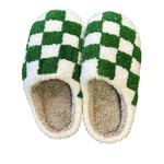 Green Checkered House Shoes