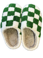 Green Checkered House Shoes