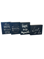 Wood Table Block Signs