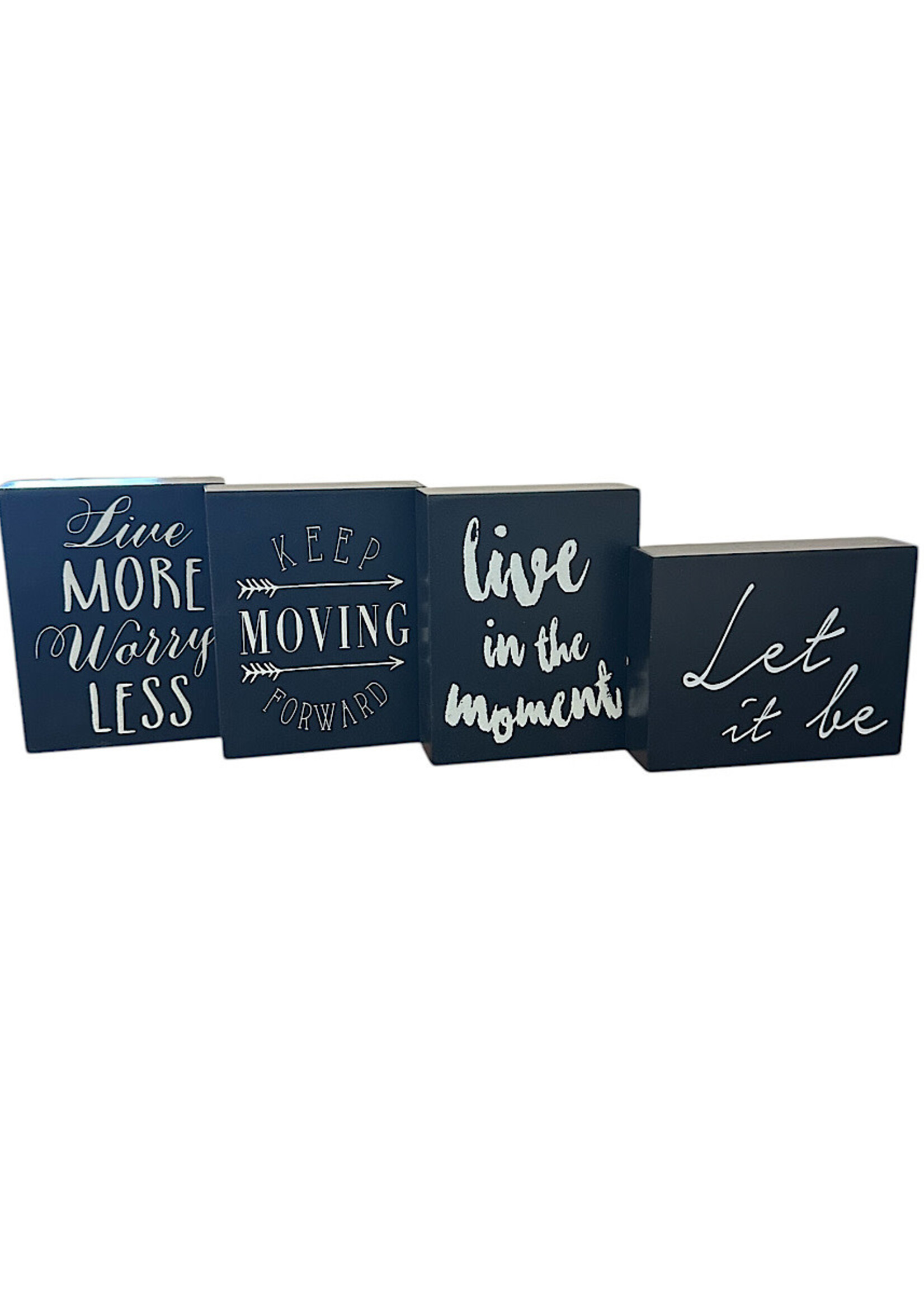 Wood Table Block Signs